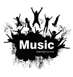 Young people on the party vector image