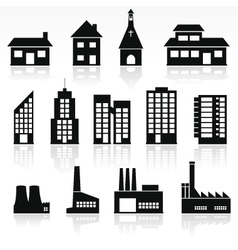 Buildings vector image