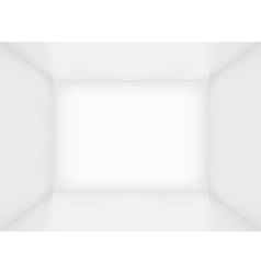 White simple empty room interior vector image