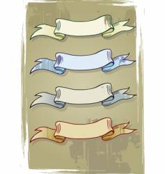 Set of grunge banners vector image