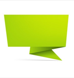 Origami paper banner vector image