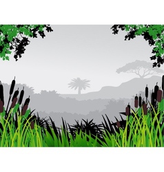 Nature background vector image