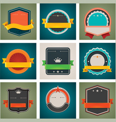 Badges set vector image