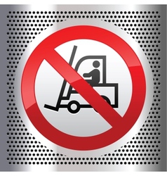 Forklift vector image