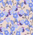 Floral seamless background vector image