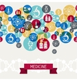 Medical and health care background vector image