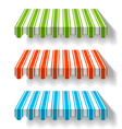 Colored awning vector image