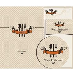 Design for cafe vector image