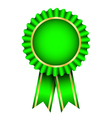 Green badge vector image
