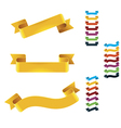 Ribbons set vector image