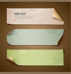 Vintage paper Long collections vector image