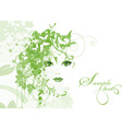 Women with flowers Women with flowers vector image