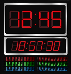 Digital clock vector image