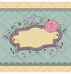Abstract royal ornate vintage frame vector image