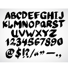 Alphabet letters Hand drawn vector image