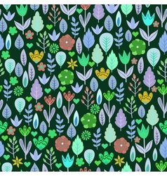 Retro doodle seamless pattern vector image
