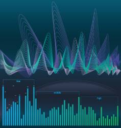 Sound background vector image