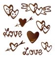 Vector chocolate background vector image