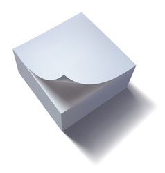 Paper stack with curl vector image