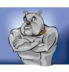 Bulldog guard vector image