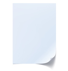 Blank sheet of paper vector image