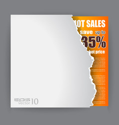 Modern Advertisement Sheet vector image