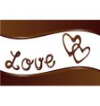 Vector chocolate background vector image
