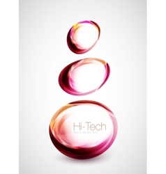 Abstract glass shapes vector image