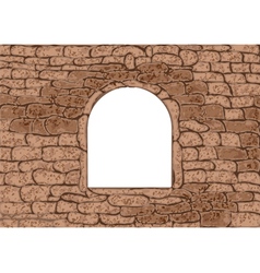Arched old window Royalty Free Vector Image - VectorStock