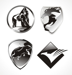 Cool amimal symbol vector image
