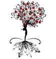 Floral tree vector image