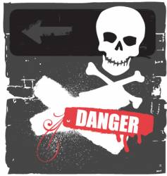 Danger vector image