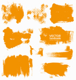 Abstract orange set backgrounds vector image