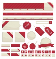 Web objects vector image