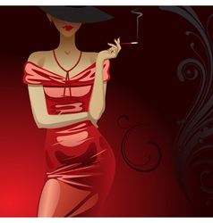 Fashion woman vector image