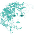 Women with flowers Women with flowers vector image