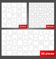 Puzzles vector image