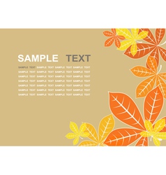 Colored autumn leaves background vector image