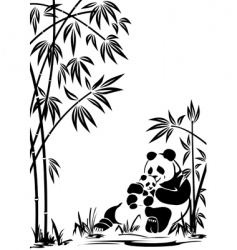 Panda vector image