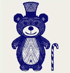 Creative teddy bear vector image