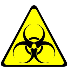 Triangle symbol biohazard vector image