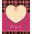 Vintage heart shape vector image