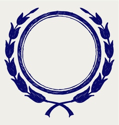 Laurel wreath vector image
