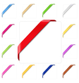 Corner ribbons vector image