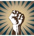 Clenched fist vector image