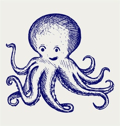 Tentacles octopus vector image