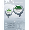 Brochure design with infographic elements vector image
