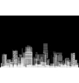Panorama of city vector image