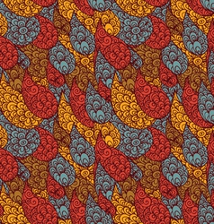 Seamless abstract doodle pattern vector image