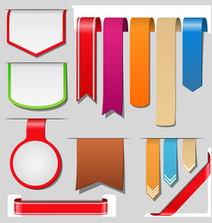 Arrows ribbons banners vector image